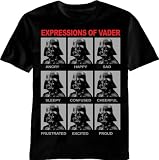 Star Wars Expressions of Vader Men's T-Shirt, X-Large