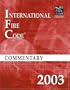 2003 International Fire Code Commentary