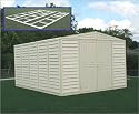DuraMax Model 00514 10x13 WoodBridge Vinyl Storage Shed with foundation