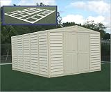 DuraMax Model 00514 10x13 WoodBridge Vinyl Storage Shed with foundation