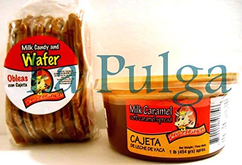Milk Caramel Soft Caramel Spread 1lb & 20 pcs Caramel Obleas/Waffers