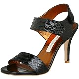 Cynthia Vincent Women's Mima Ankle Strap Sandal,Black,5.5 M