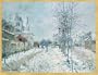 Caspari Holiday Cards, "Effect on Snow" featuring Claude Monet Design, Box of 20 Christmas Cards with Envelopes