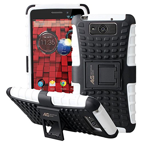Motorola DROID MAXX / DROID ULTRA XT1080 XT1080M Case - Armatus Gear (TM) Heavy Duty Rugged Hybrid Armor Case Shockproof Tough Cover Protector Dual Layer TPU + Rubberized PC with Kickstand For Motorola DROID MAXX / DROID ULTRA XT1080 XT1080M - Black/