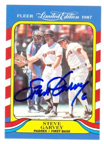 Steve Garvey Autographed/Hand Signed Baseball Card (San Diego Padres) 1987 Fleer Limited Edition #16