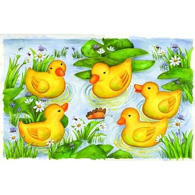 Rubber Duckies 100pc Childrens Jigsaw Puzzle by Debbie Hron