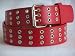3 R Nieteng�rtel g�rtel ROT + WEITERE FARBE IM SHOP GR: L