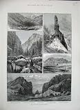 1884 DENVER RIO GRANDE RAILWAY PIKE'S PEAK MEXICO TAOS