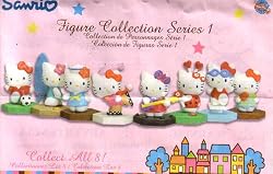 Hello kitty Figure Buildable series 1 Capsule toys set of 8