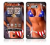 US Flag Bikini Protective Skin Cover Decal Sticker for HTC Aria Cell Phone