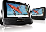Philips PD7022 05 Twin 7 inch Portable DVD Player - Black