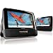 Philips PD7022/05 Twin 7 inch Portable DVD Player - Black
