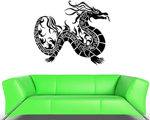 ChrisGDodge Wall Sticker Home Decor Wall Decor Dragon Fire Snake Scale Asia Mural Vinyl Stickers