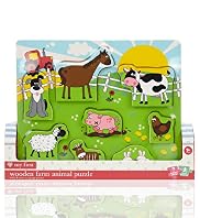 Wooden Animal Farm Puzzle Game