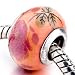 Light Orange Purple Flower Pattern Beads Fits title=