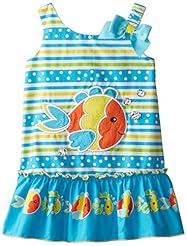 Girls Polyester/Spandex Applique   Dress With a Bow(s)