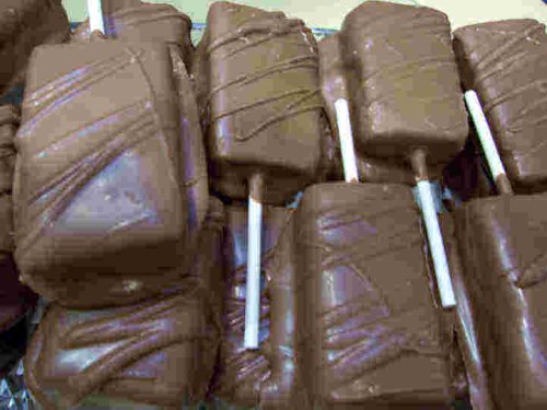 Milk Chocolate Covered Brownie Pop, 4 Piece Gift Box by Candy Zone