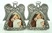 Double 2×2 Angel - Hearts & Flowers on Skirt - Photo Frame
