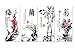 Spirit Up Art 4 Panels Modern Home Decorations Painting Huge Canvas Wall Art Print, Plum, Orchid, Bamboo, Chrysanthemum Each 40*60cm #11-synj-24