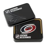 Rico Carolina Hurricanes Embroidered Bi-Fold Leather Wallet