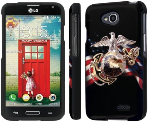 NakedShield LG Optimus Exceed 2 (Marine Flag) Total Hard Armor LifeStyle Phone Case