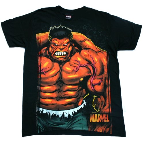 THE INCREDIBLE HULK "GRUNTING HULK" Marvel Licensed Black Cotton Tee