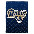 St. Louis Rams NFL Royal Plush Raschel Blanket (Diamond) (60x80")"