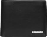 Fossil Wallet - Evans Zip Passcase (Color: Black) by FOSSIL