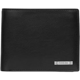 Fossil Wallet - Evans Zip Passcase (Color: Black)
