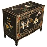 Asian Lacquer Buffet Cabinet - Black