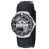 MLB Men's MDV-COL Agent Series Colorado Rockies Velcro Watch