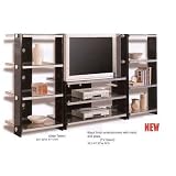BLACK FINISH ENTERTAINMENT CENTER SIDE TOWER