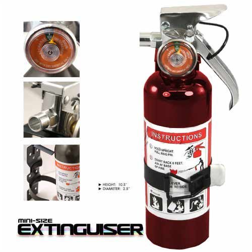 UNIVERSAL FIRE EXTINGUISHER RED GAUGE CIVIC PRELUDE INTEGRA RSX RX7 MIATA COROLLA SENTRA MAXIMA