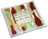 Peggy Karr 10-Inch Glass Vino Square Plate