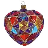 Waterford Cashel Stained Glass Heart Ornament