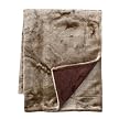 Home Faux Fur Throw Tipped - Brown (50x60")