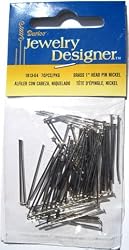 Nickel Plated Brass Head Pin, 1 Inch