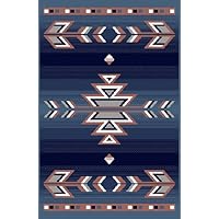 Home Dynamix Area Rugs: Premium Rug: 7053: Blue 5' 3x7' 5 Rectangle