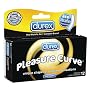 Durex Pleasure Curve  Lubricated Premium Latex Condom, 12 Condoms per package,  (Pack of 2)