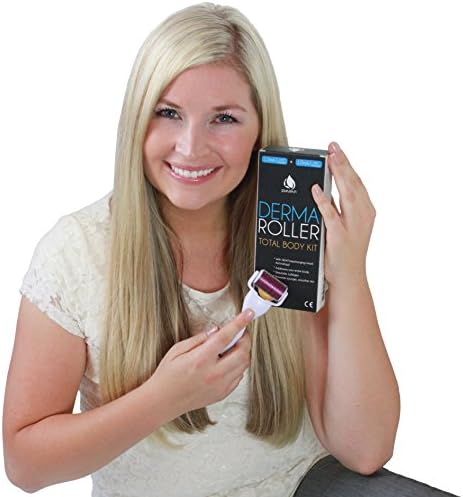 Facial Skin Care 2 in 1 Kit (1.0mm+1.5mm) - Acne Scars and Stretch Marks Skin Roller BONUS E-Book and Videos ...