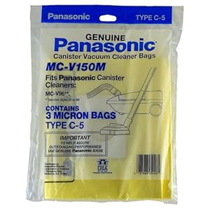 PANASONIC MC-V150M 3-Pack of Vacuum Bags