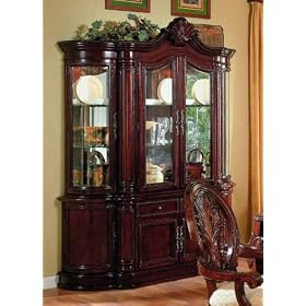 Master Hutch and Buffet in Cherry Finish