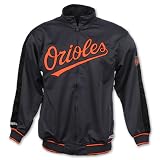 DYNASTY APPAREL INDUSTRIES MLB Baltimore Orioles Men's Full Zip Track Jacket, Black/Orange