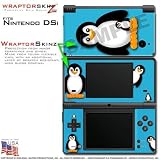 Nintendo DSi Skin Penguins on Blue WraptorSkinz Skins (DSi NOT INCLUDED)