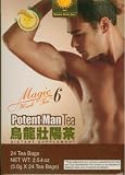 Magic 6 Herb Tea - All Natural Potent Man Herb Tea with Oolong - 24 Tea Bags (2.54 Oz) -