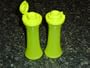Tupperware MINI SALT PEPPER Shakers 4.5 oz Parrot Green