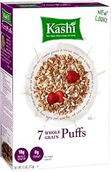 Kashi 7 Whole Grain Puffs Cereal, 6.5-Ounce Boxes (Pack of 6)