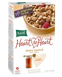 Kashi Heart To Heart Honey Toasted Oat Cereal, 12.4-Ounce Boxes (Pack of 6)
