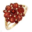 Ring With 2.25ctw Genuine Garnets Beautifully Crafted in Yellow Gold (Size 8) Ring With 2.25ctw Genuine Garnets Beautifully Crafted in Yellow Gold (Size 8)