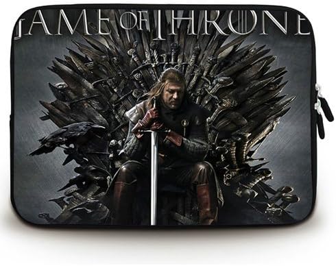 HUADO New Style game of thrones tv show Laptop Sleeve Portable Laptop Carrying Bag Twin Sides Patterns Waterproof Canvas Fabric Case for 10 10.1 Inch Laptop